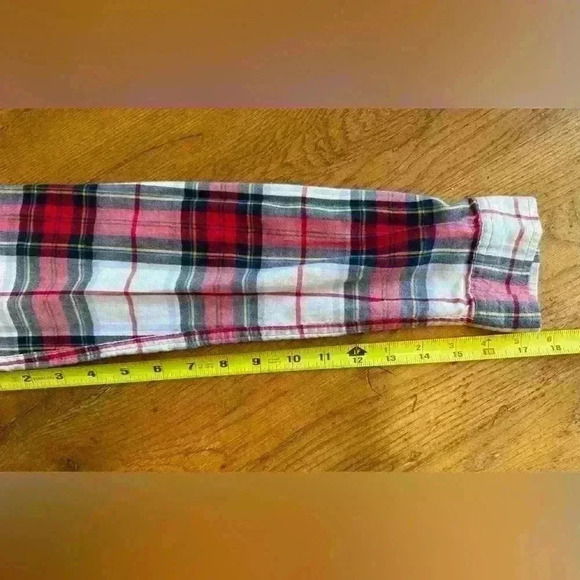 SO authentic American Heritage women’s plaid button up long sleeve shirt size M - Picture 2 of 14